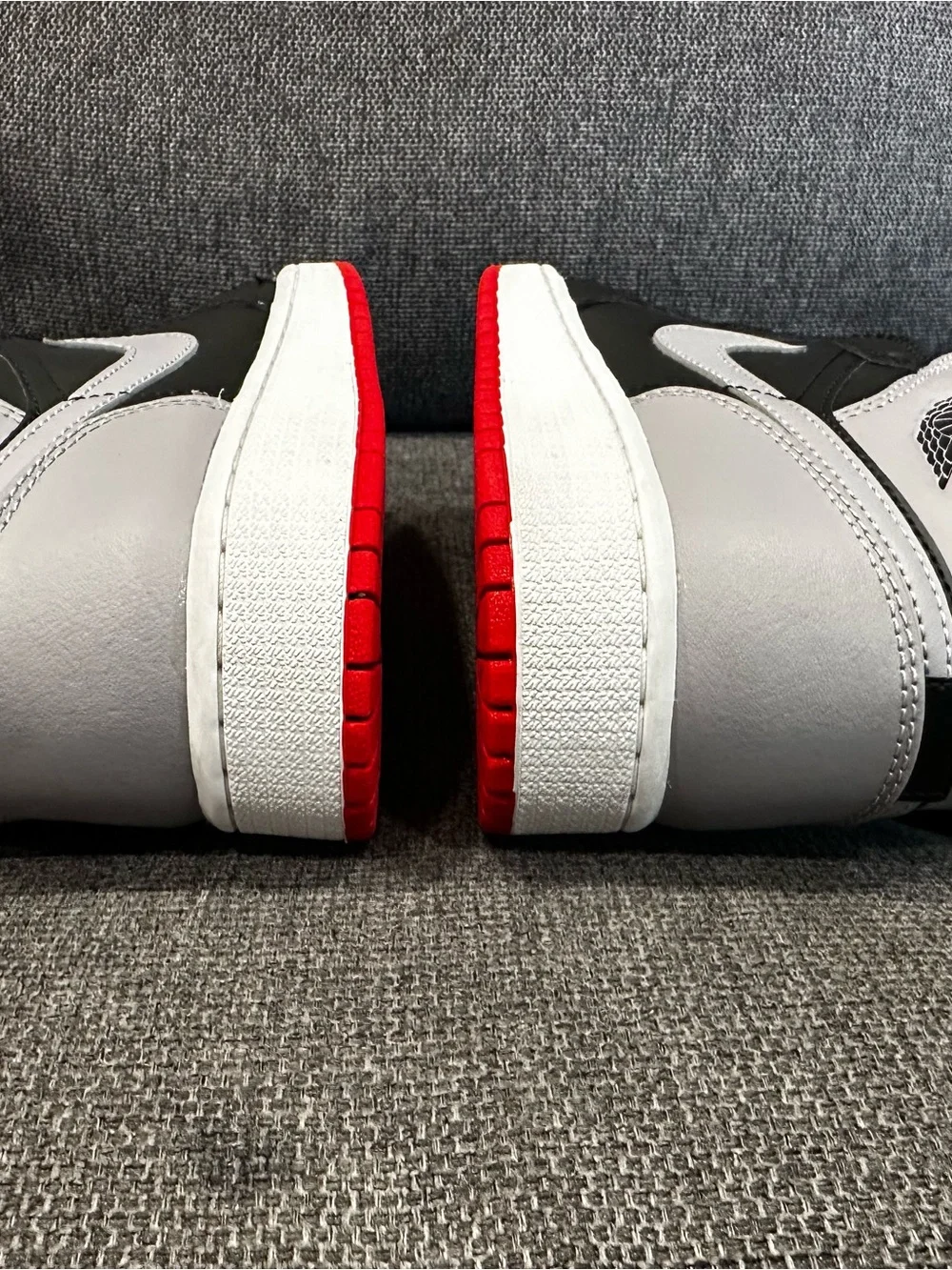Nike Air Jordan High-Top Sneakers in Black, Gray & Red Boys Size 7